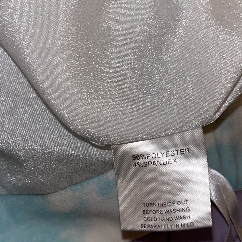 White Fox Boutique Sky Blue Mini Skirt Halter Top 2 Piece Set - Picture 11 of 11